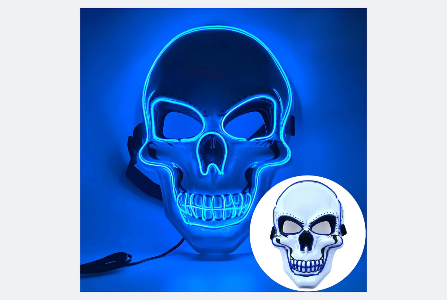 Neon LED Skull Mask - 50% off!